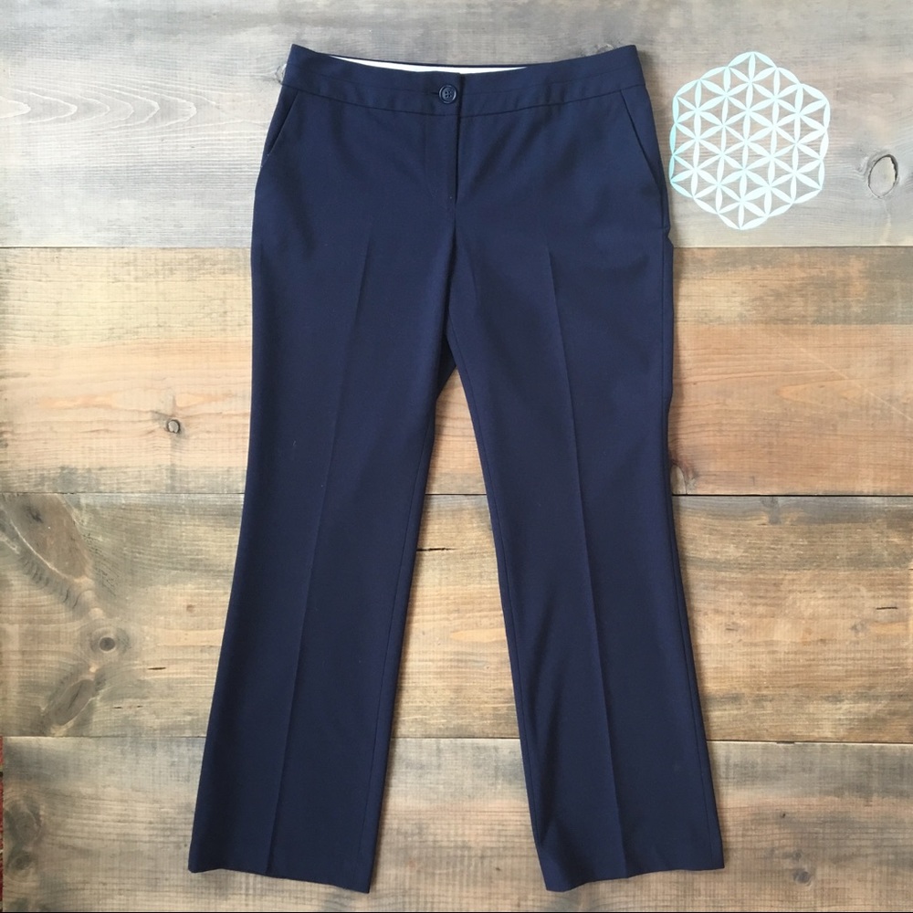 Talbots's Navy Signature Boot Trouser. Size 6 P.